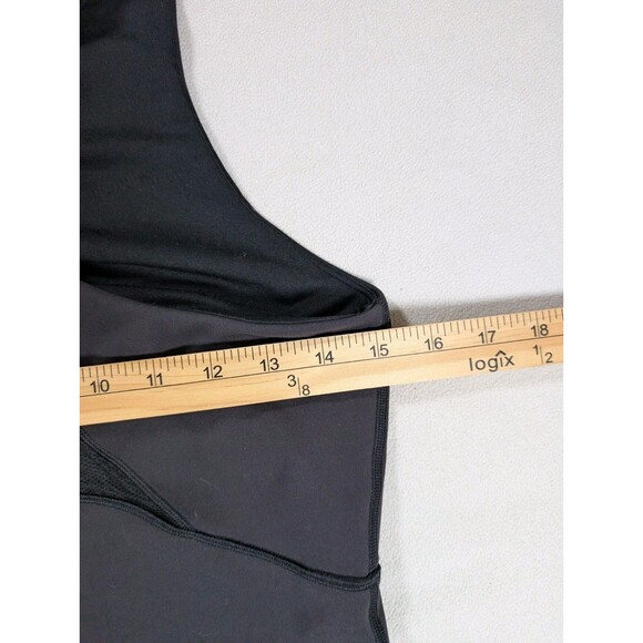 Lululemon Womens Everlux and Mesh Black Tank Top Size 8 Racerback Cropped Yoga - Picture 6 of 8